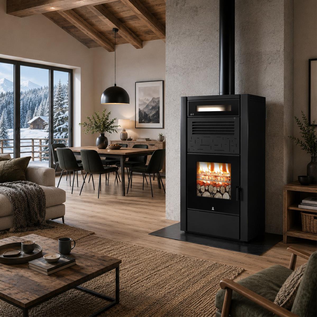 Didatto srl Air Wood VBL con Forno 22 Kw